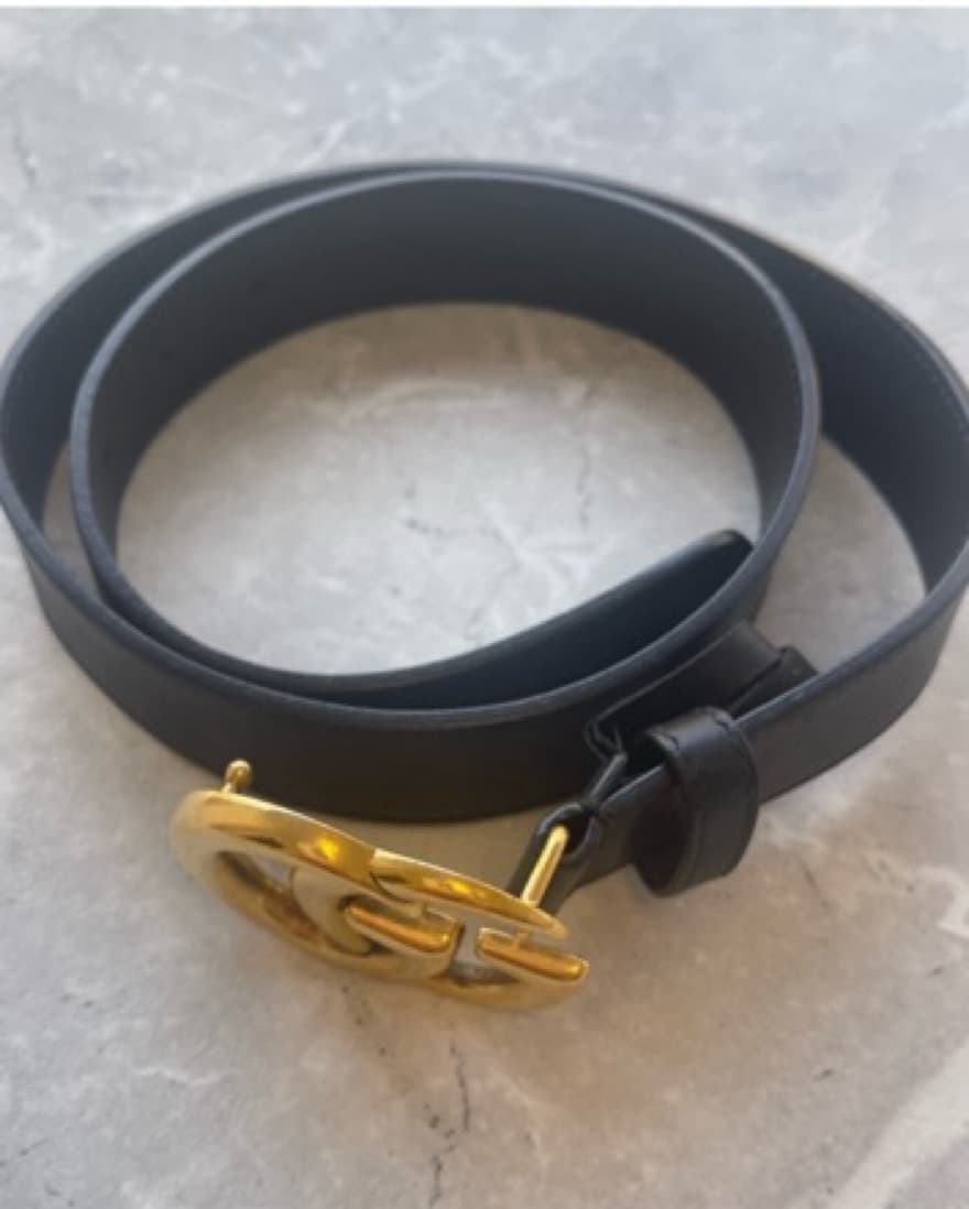 Re-Edition Gucci Black Leather Belt  - Image 4