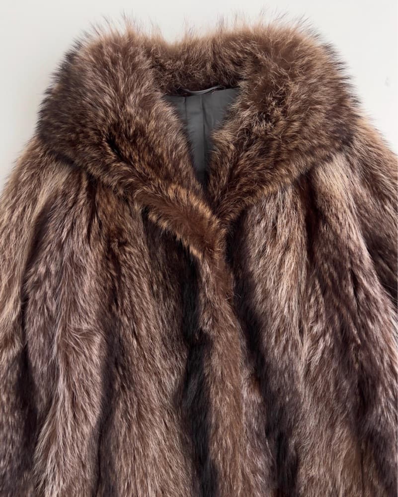 Vintage Real Fur Coat - Image 3