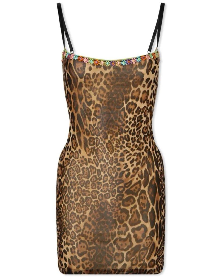 Danielle Guizio Leopard Mini Dress - Image 3