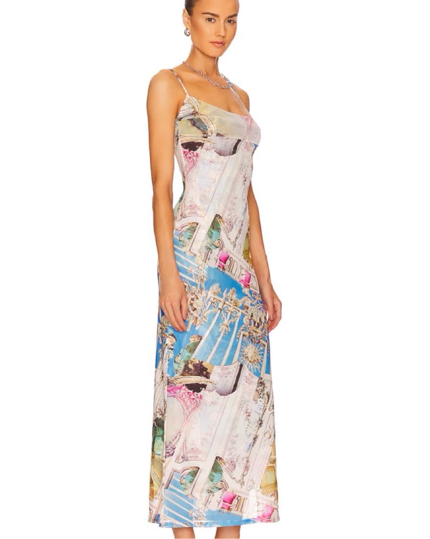 Miaou Baroque Print Maxi Dress - Image 2