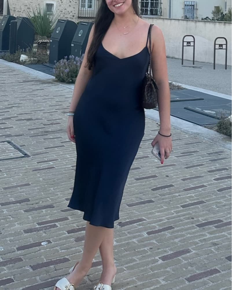 Silk Slip Dress - Image 1