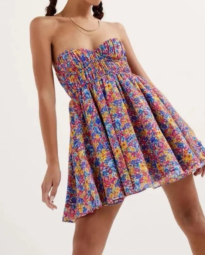 For Love And Lemons Sasha Floral Dress - Image 1