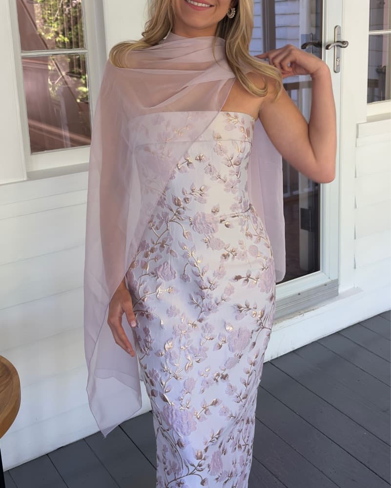 Sau Lee Dress + Chiffon Pashmina - Image 1