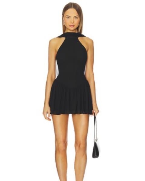 Lovers and Friends Black Halter Mini - Image 1