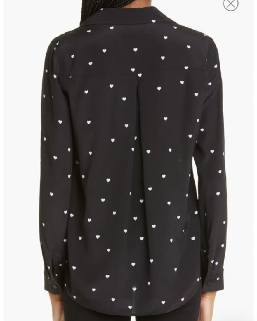LAGENCE Heart Silk Blouse  - Image 3