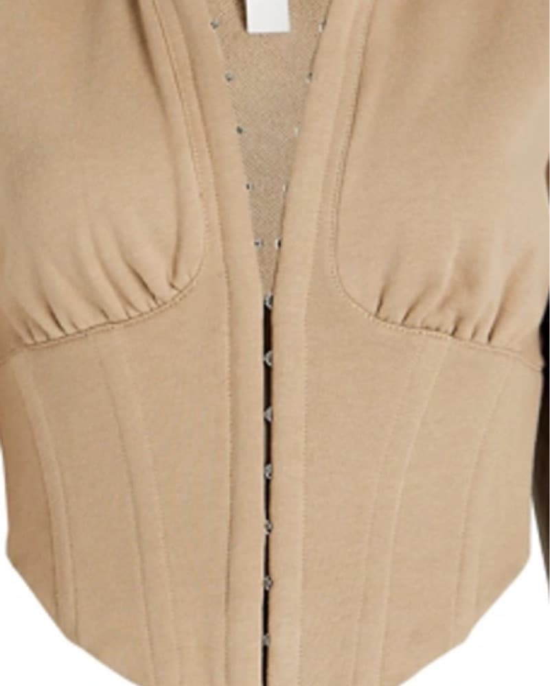 Dion Lee Fitted Corset Zip Up Hoodie - Image 2