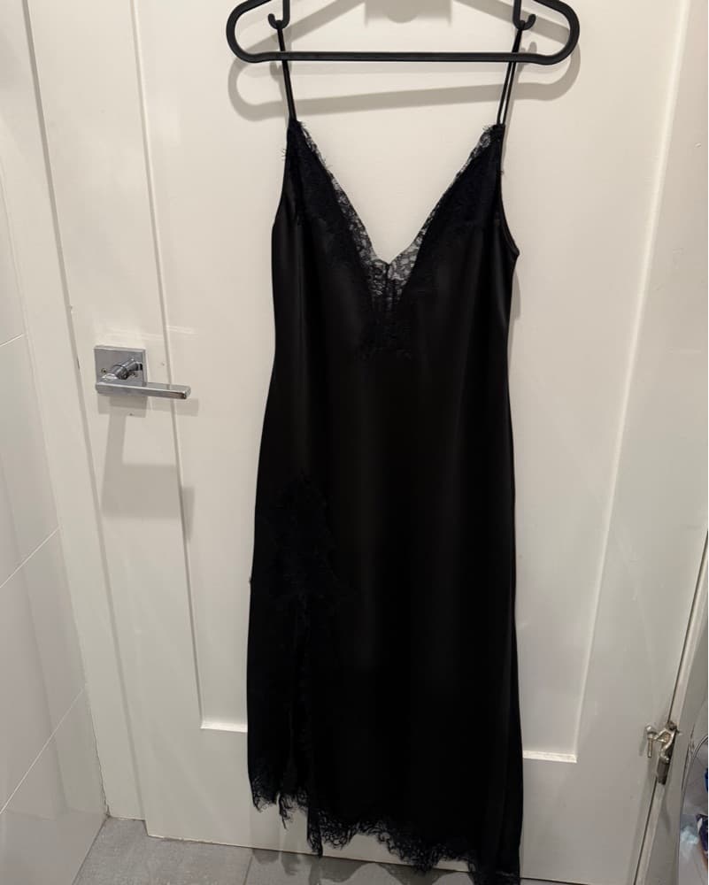 Zara Collection Satin Lace Dress - Image 4