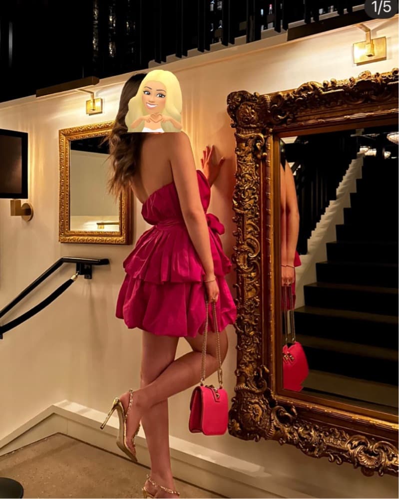 LOVESHACKFANCY Mini Bubble Dress Pink 8 - Image 1