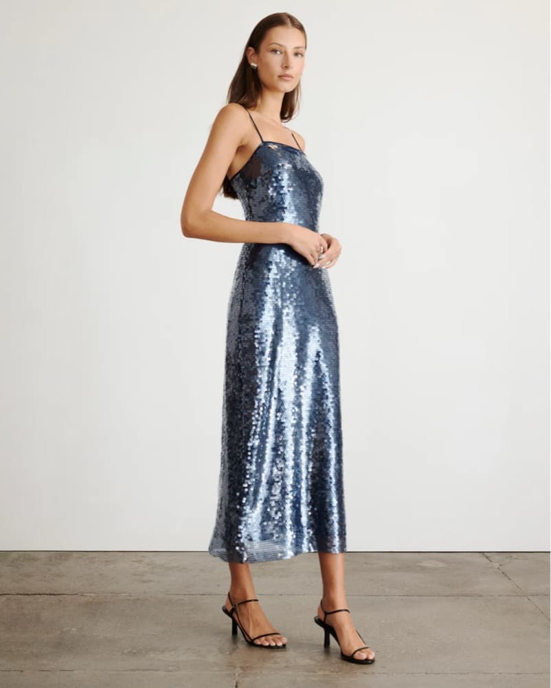 Sparkling Sequin Midi Dress - Image 2