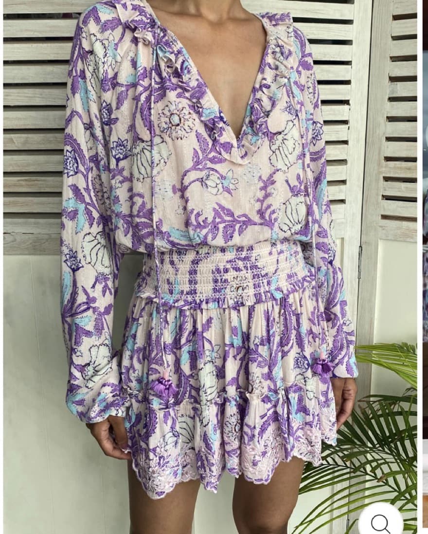 Hemant and Nandita Purple mini dress - Image 1