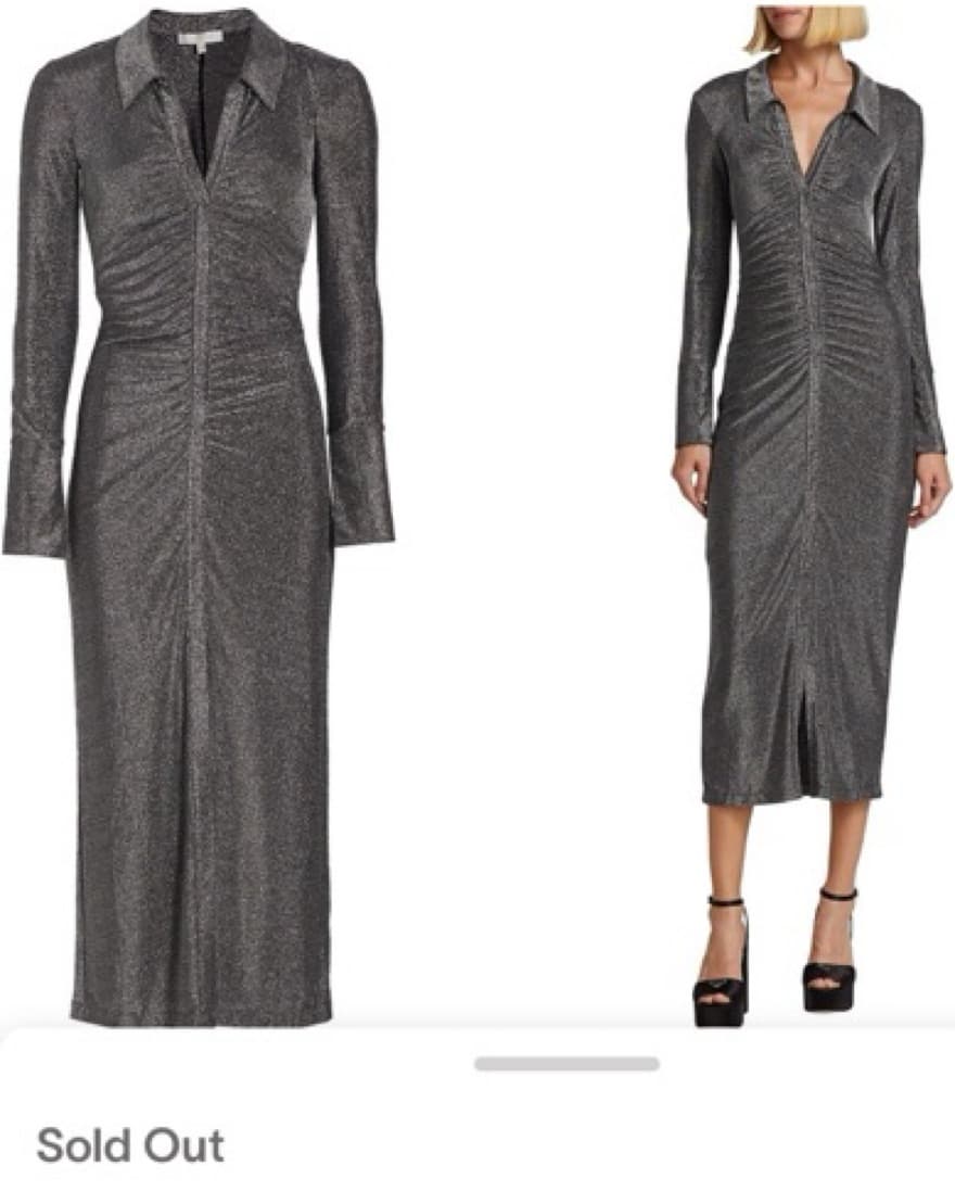 WAYF Take A Number Ruched Dress - Image 1
