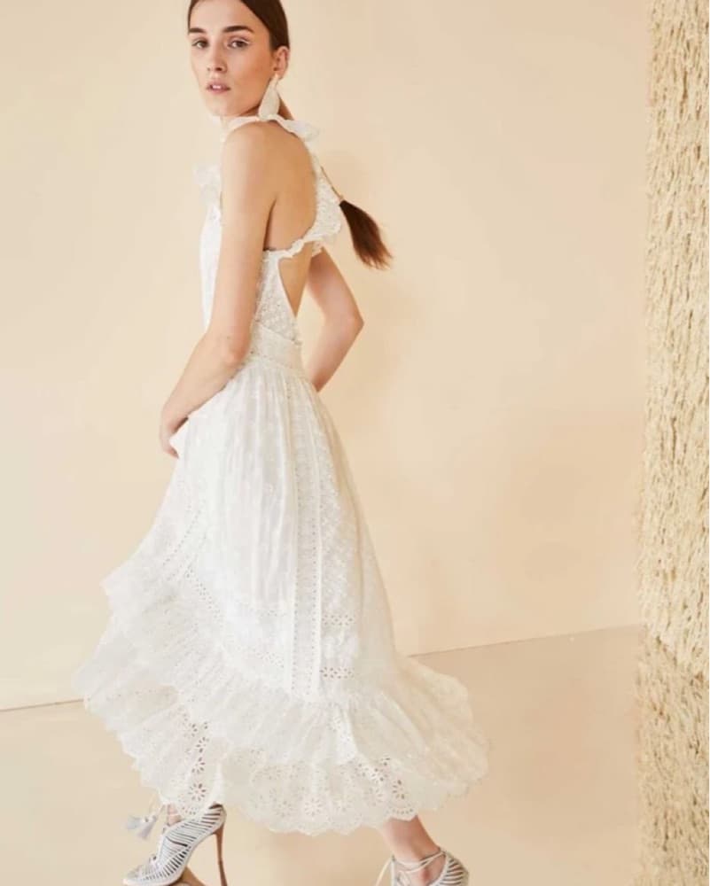 Ulla Johnson Eyelet Midi Dress - Image 1