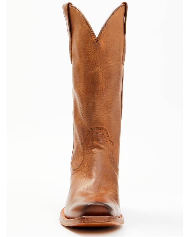 Rustic Leather Cowboy Boots - Image 3