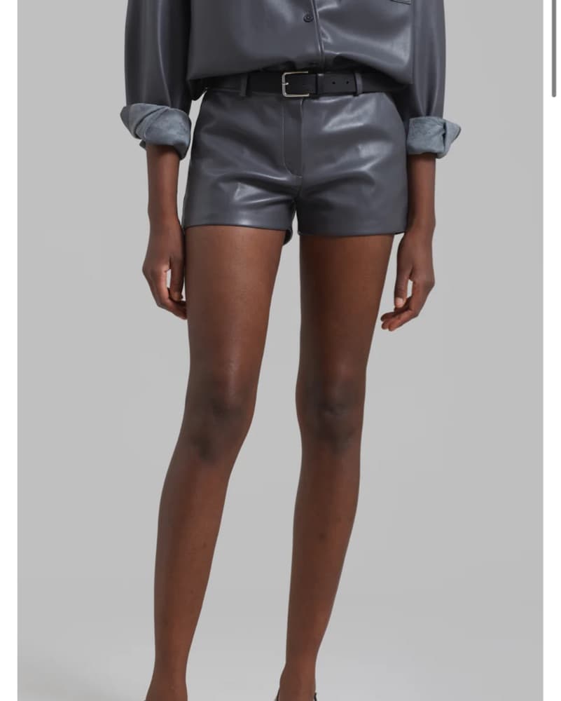 The Frankie Shop Leather Shorts - Image 1