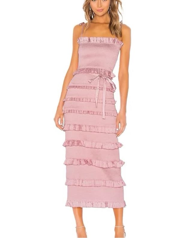 V. Chapman Lily Dress in Pink Parfait - Image 1