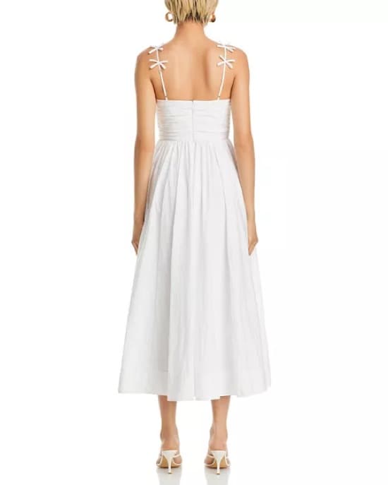 Cinq A Sept White Anges Midi Dress - Image 2