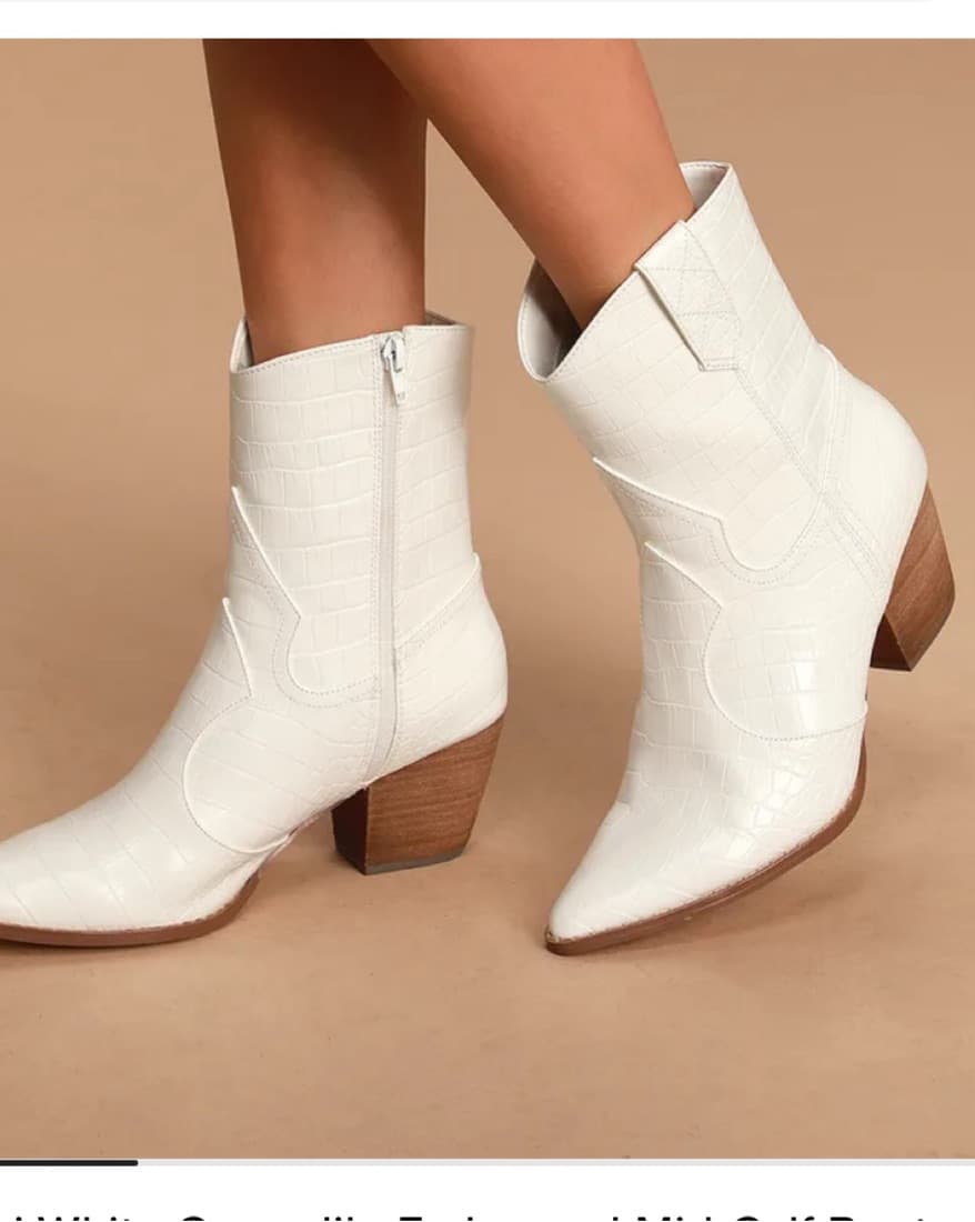 Matisse White Cowboy Boots - Image 2