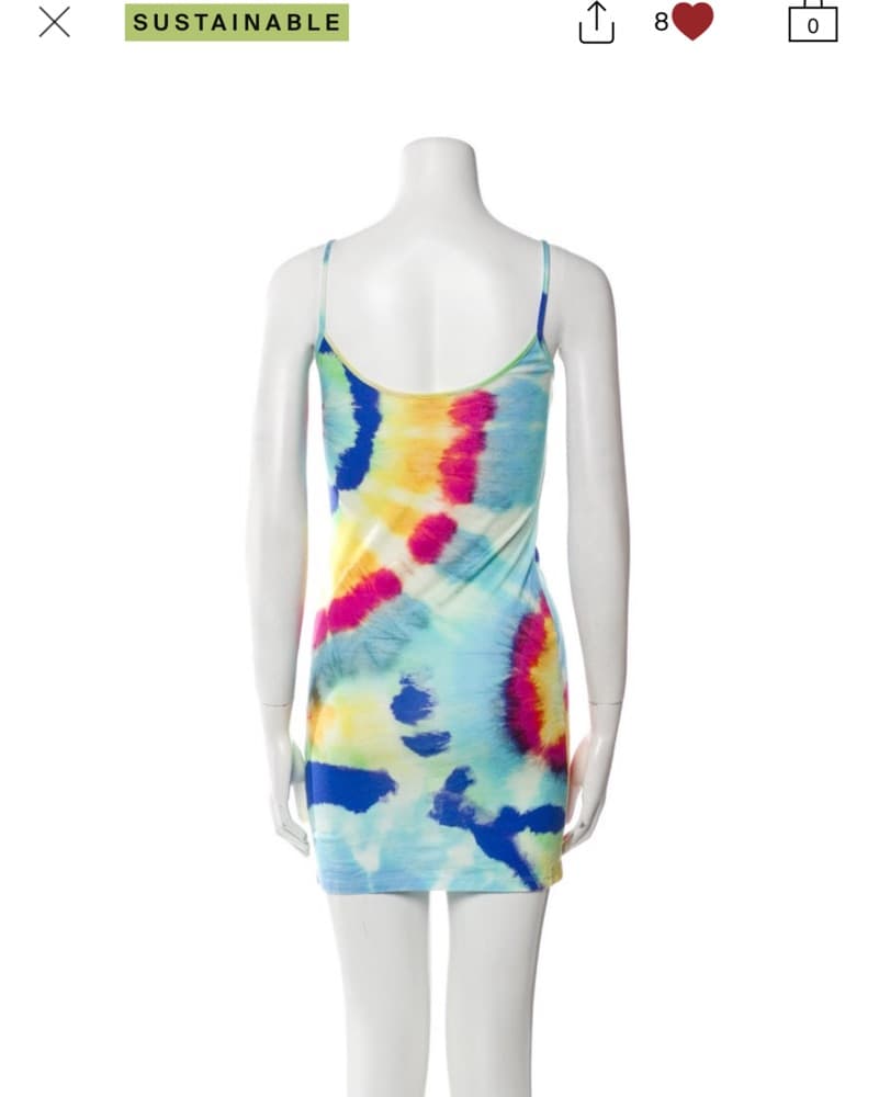 Vintage Tie Dye Mini Dress - Image 4