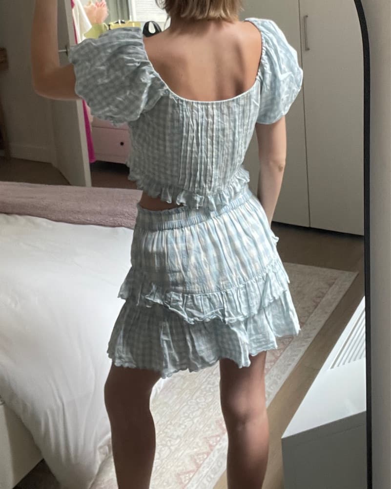 Loveshackfancy Gingham Skirt And Top - Image 4