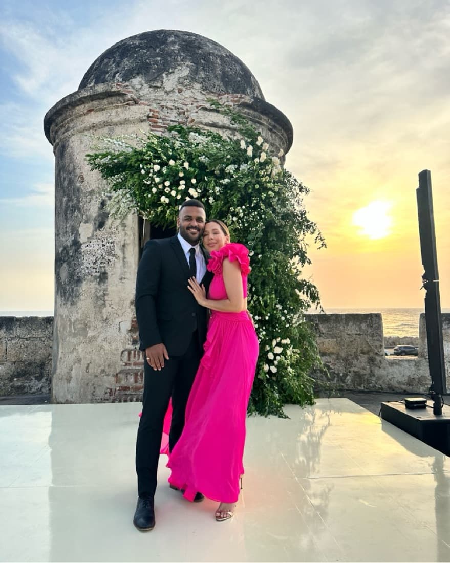 Pink PatBO Formal Gown - Image 2