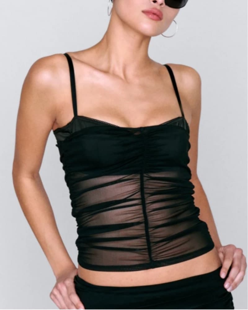 Miaou Renzo Mesh Corset Tank - Image 1