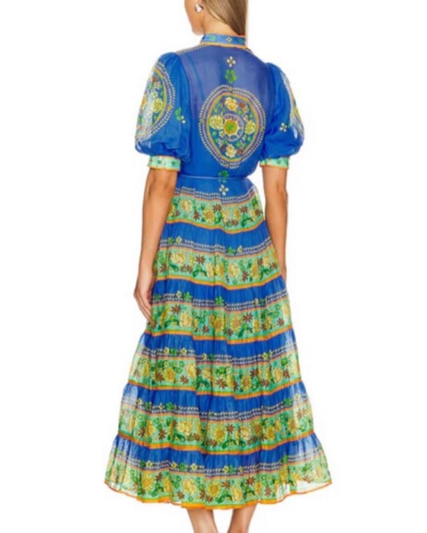Alemais Linda Tiered Midi Dress - Image 2