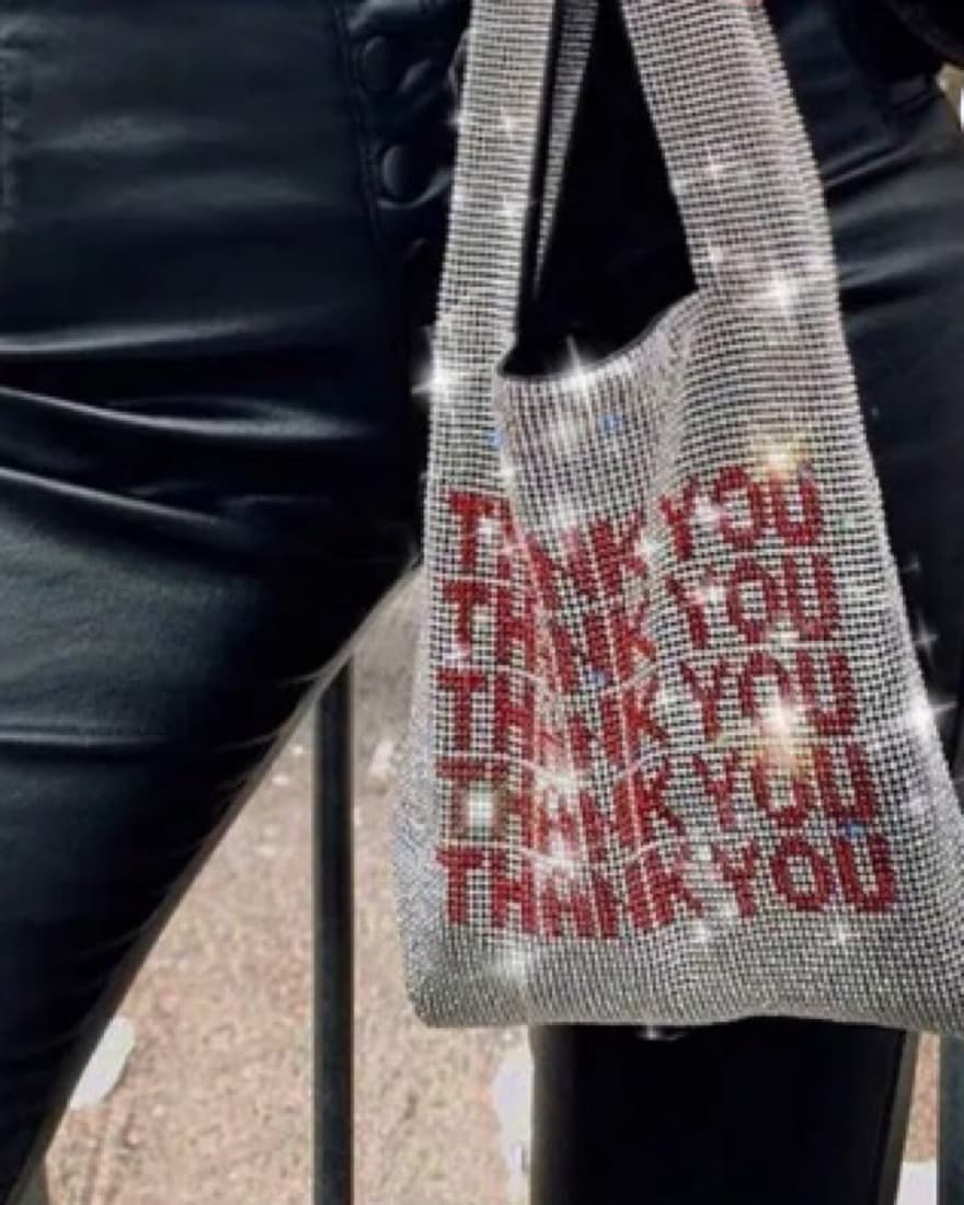 Rhinestone Thank You Bag - Image 1