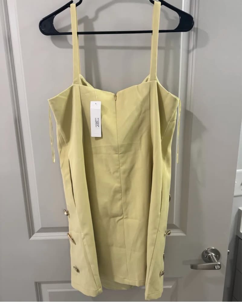 Celestial Satin Mini Dress - Image 4