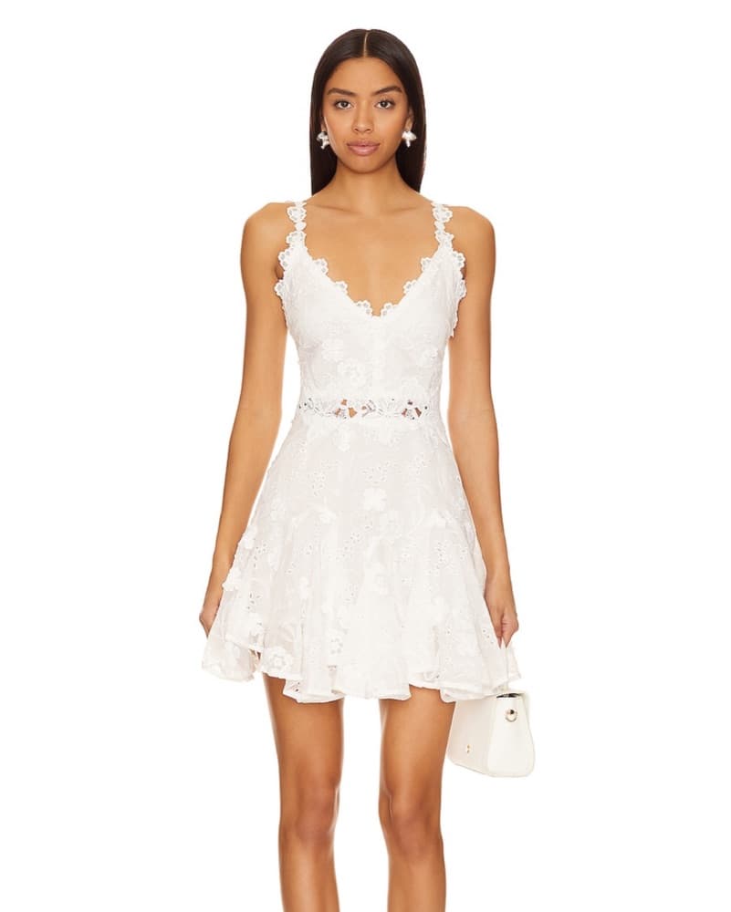 Elegant Lace A-Line Dress - Image 1