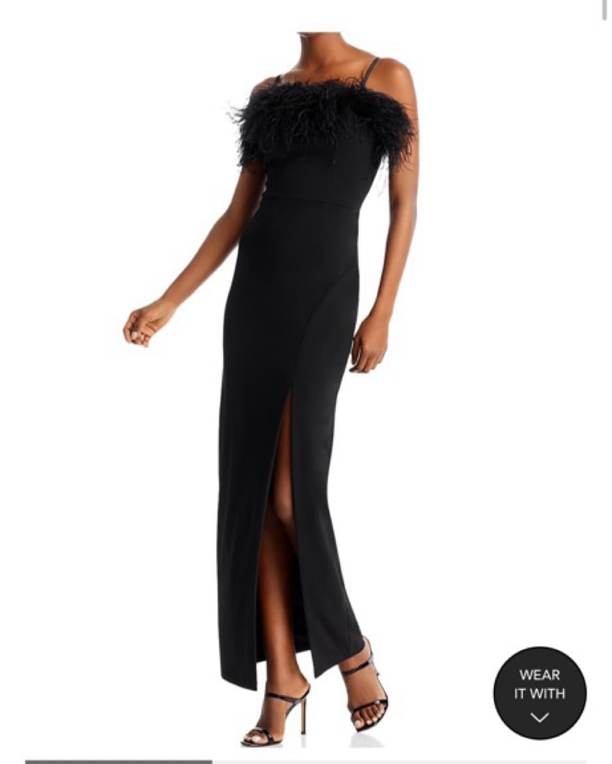 Black Embelished Gown - Image 1