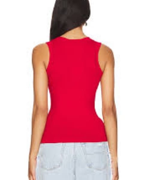 Lado Bokuchava Pierced Red Tank Top - Image 2