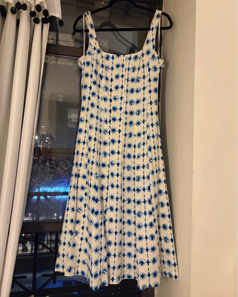 Blue and White Christian Lacroix Dress - Image 2