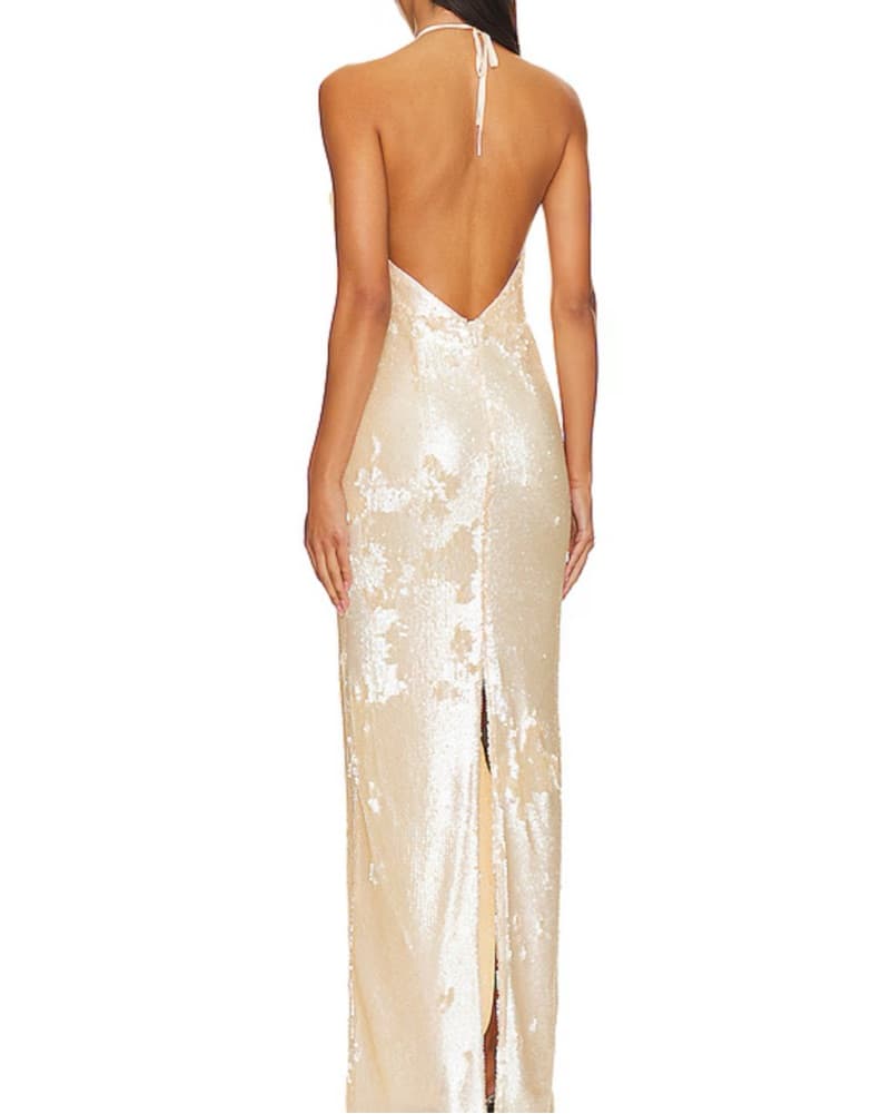 Sequin Flower Gown - Image 3