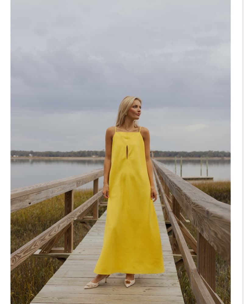 Antonio Melanie Yellow Maxi Dress - Image 1