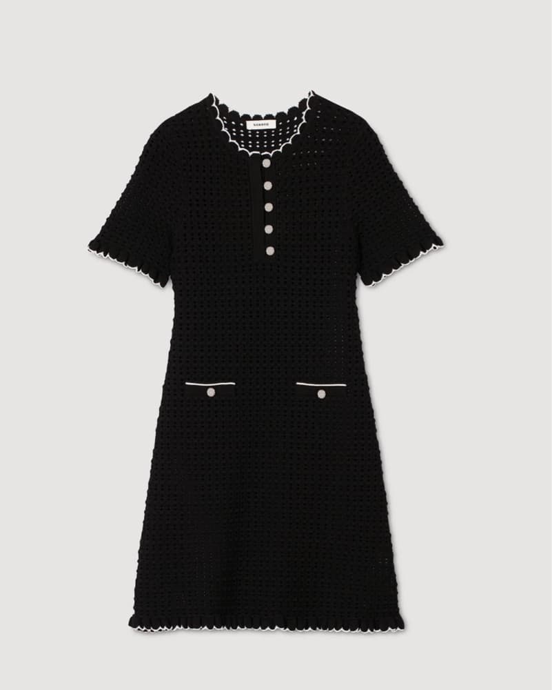 Sandro Knit Dress Black  - Image 1