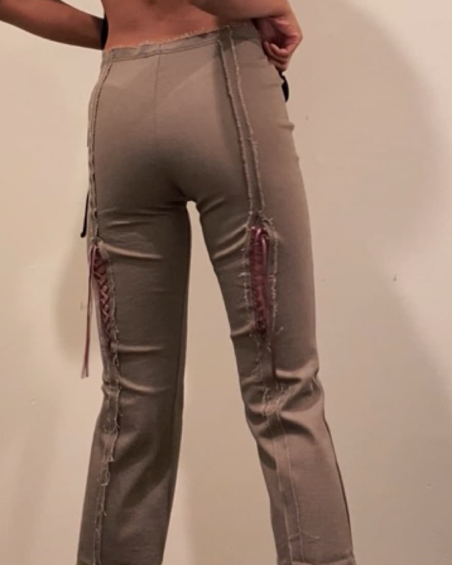 GANGYOUNG Brown Corset Pants - Image 3