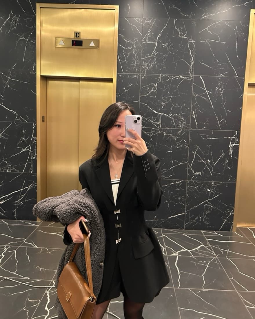 Black Blazer Dress - Image 2