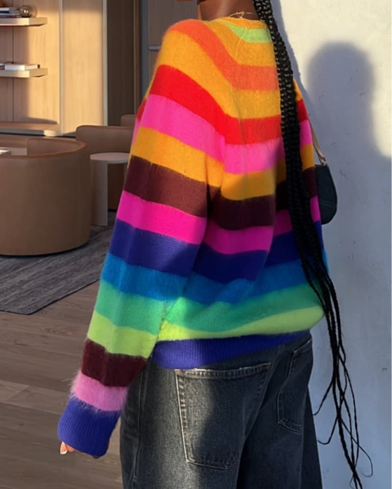 Christopher Rogers Rainbow Sweater  - Image 5