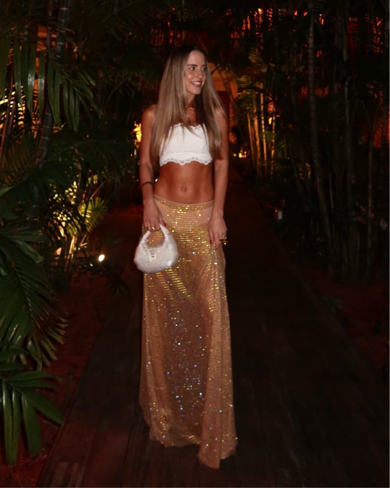 Gold Fun Bachelorette Skirt - Image 1