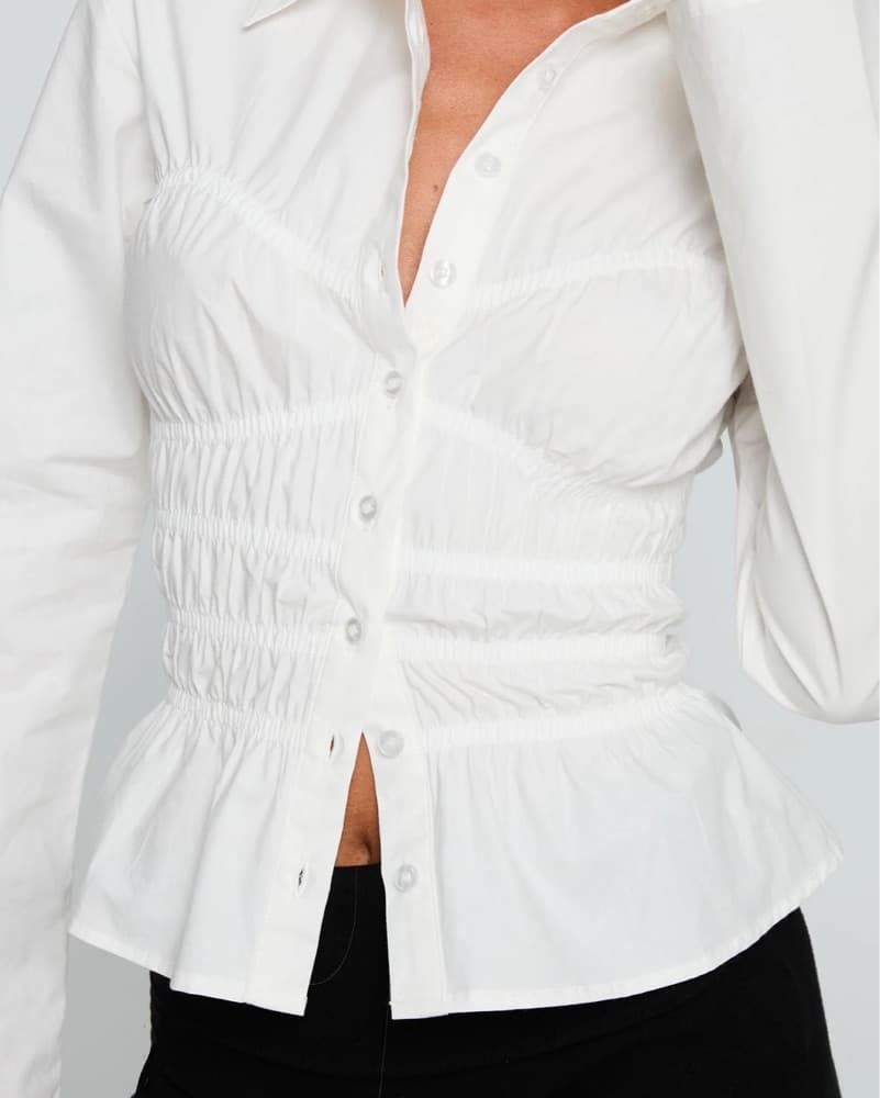 Princess Polly Bustier Button-Up Blouse - Image 3