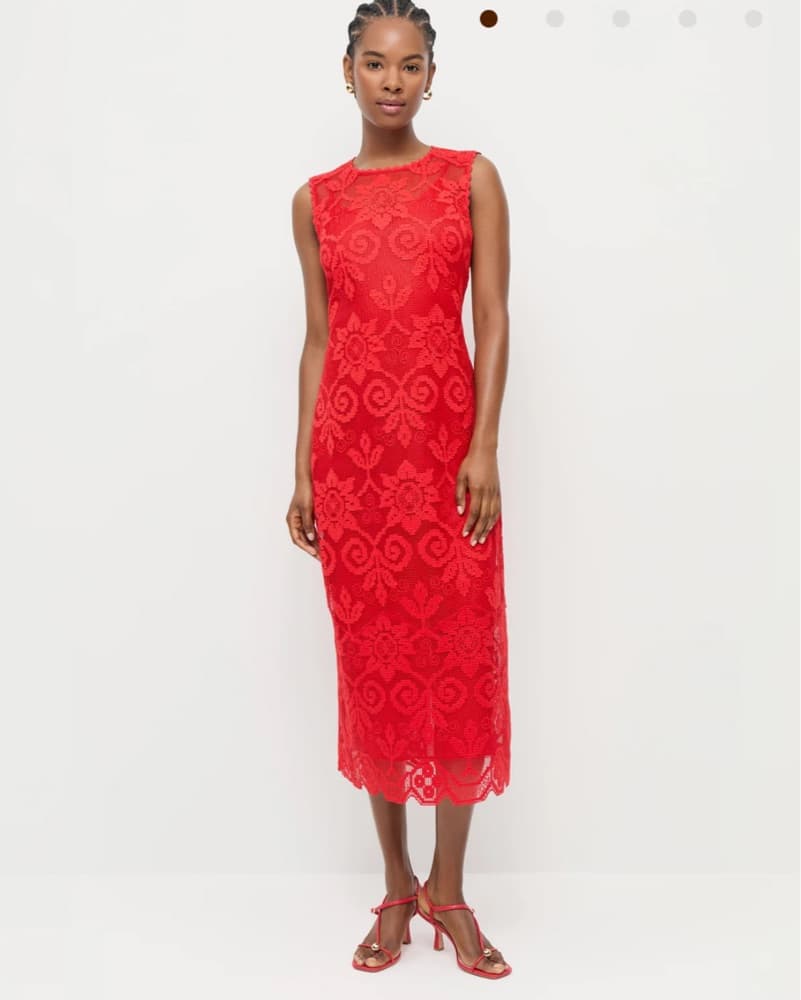 Loeffler Randall Red Camille Lace Dress  - Image 5