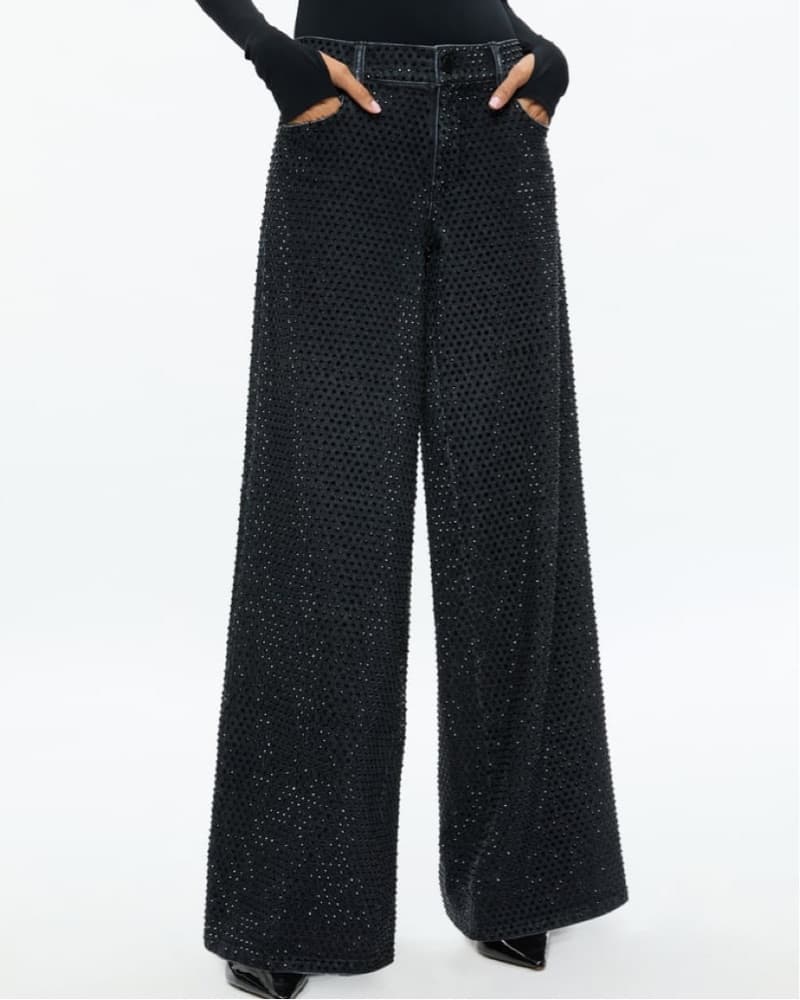 Alice And Olivia Trish Embellished Jean  - Image 2