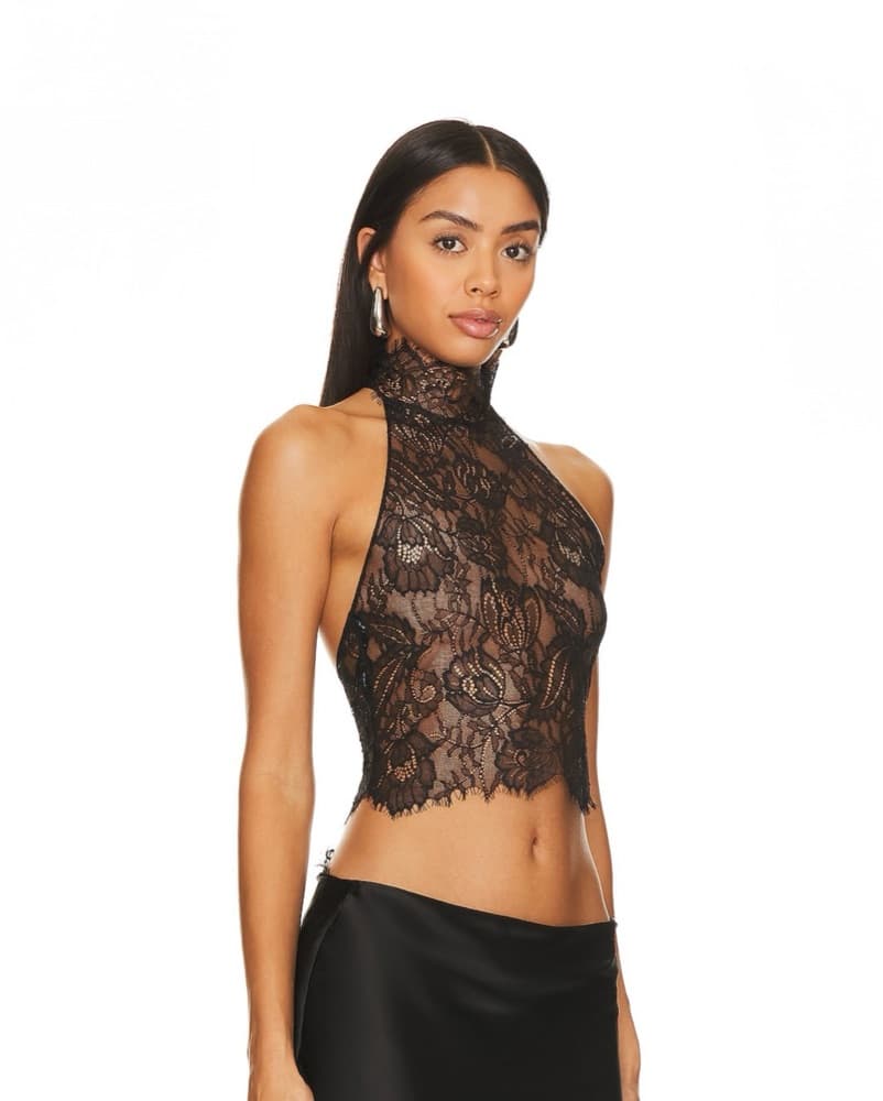 Retrofet Violet Top Lace in Black  - Image 2