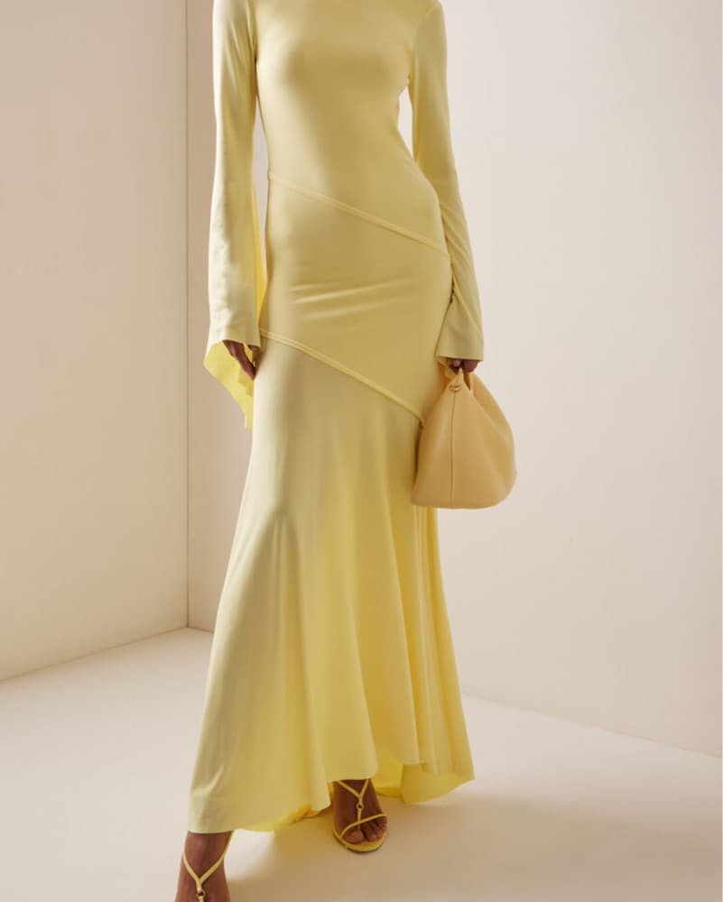 Siedres Yellow Dress Gown - Image 2