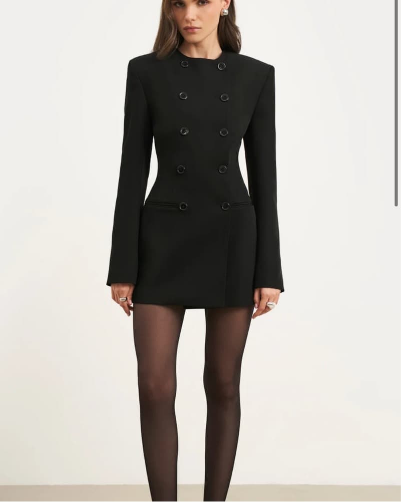 BOA Black Tailored Blazer Dress - Image 1