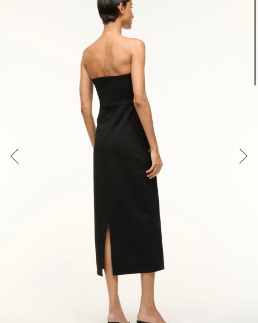 Staud Black Dress With Sequin Detail - Image 3