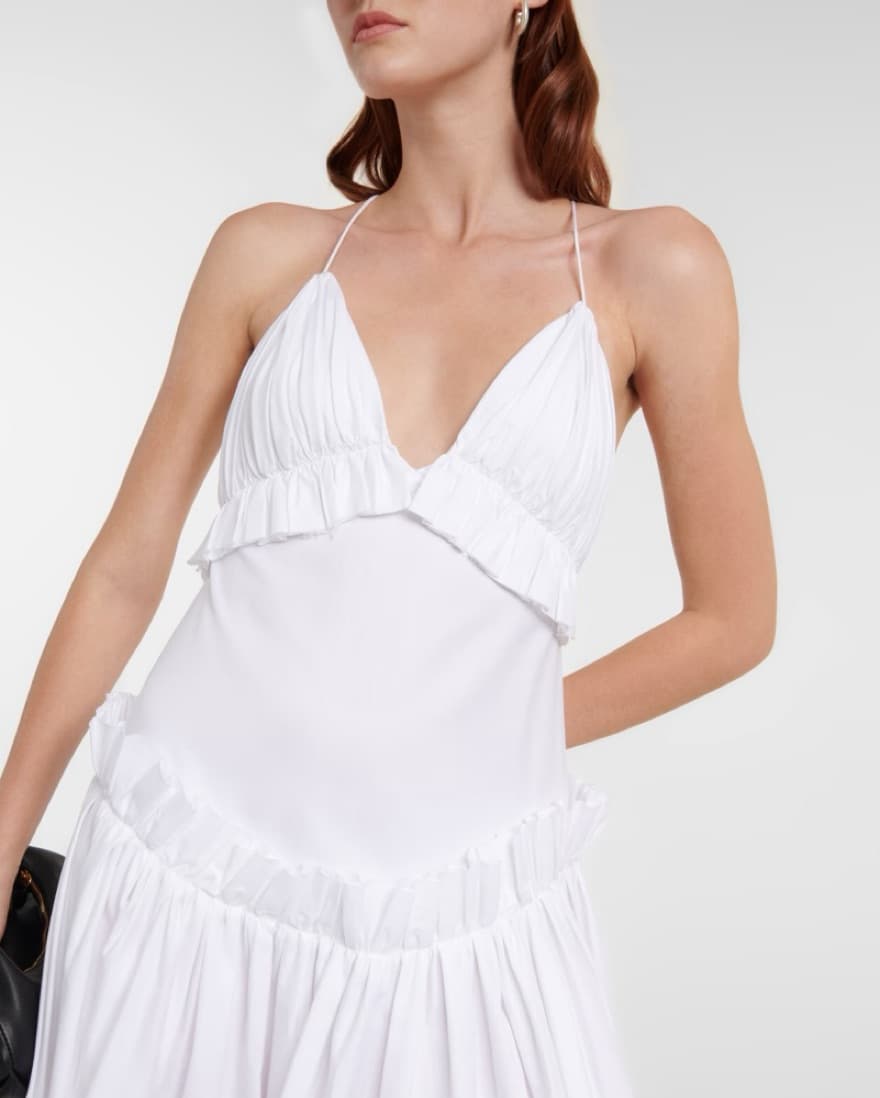 Khaite Andrina Dress in White - Image 5
