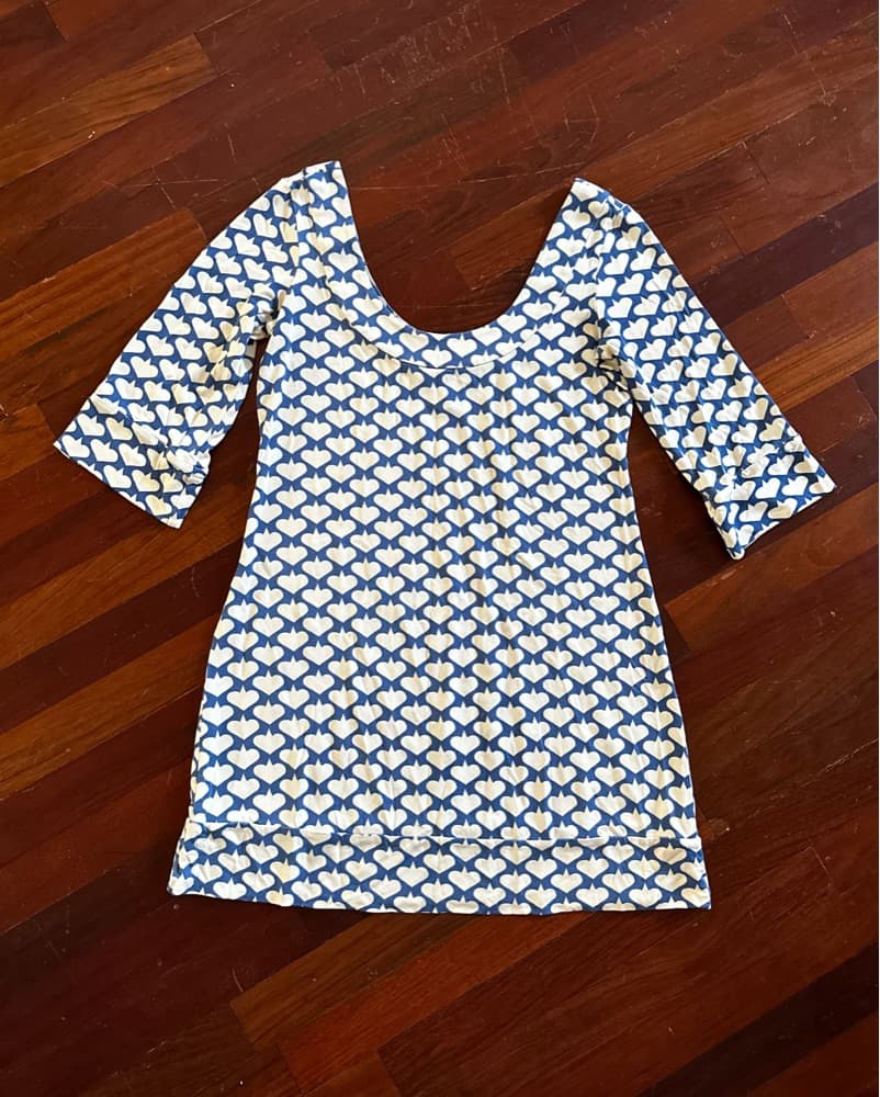Whimsical Heart Patterned Mini Dress - Image 1