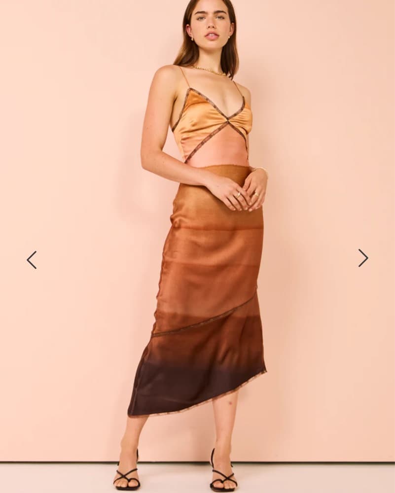 SIR Satin Midi Dress - Image 1