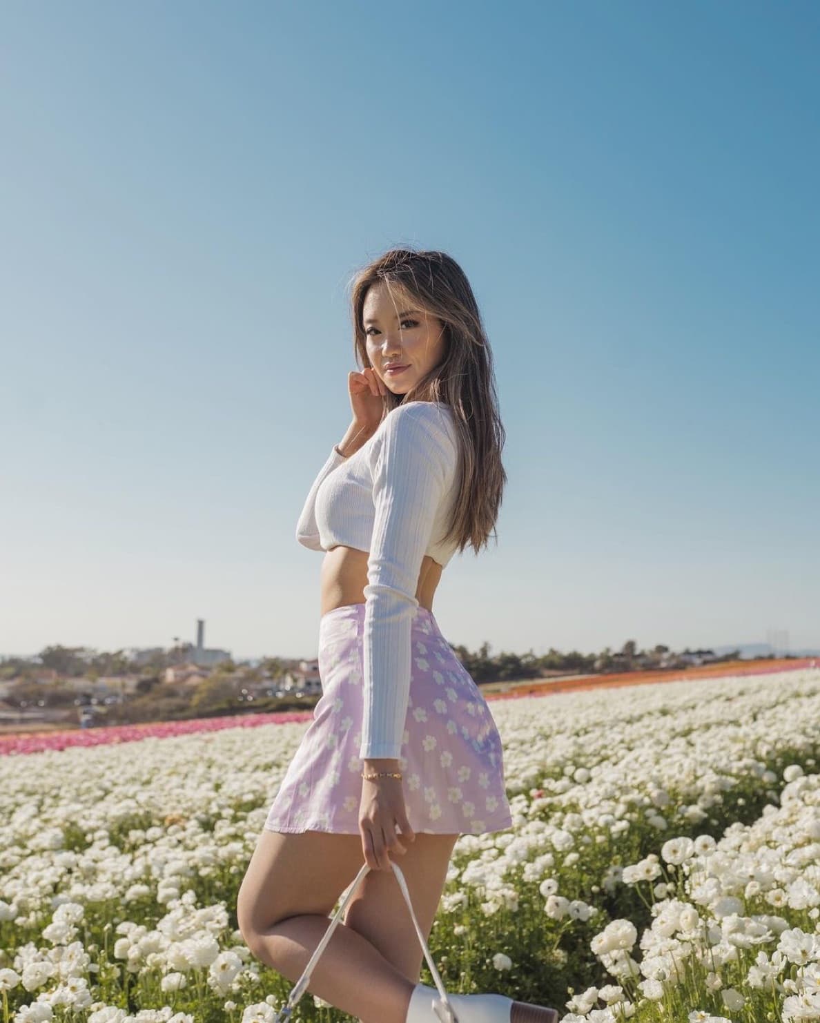 Princess Polly Purple Floral Skirt - Image 3